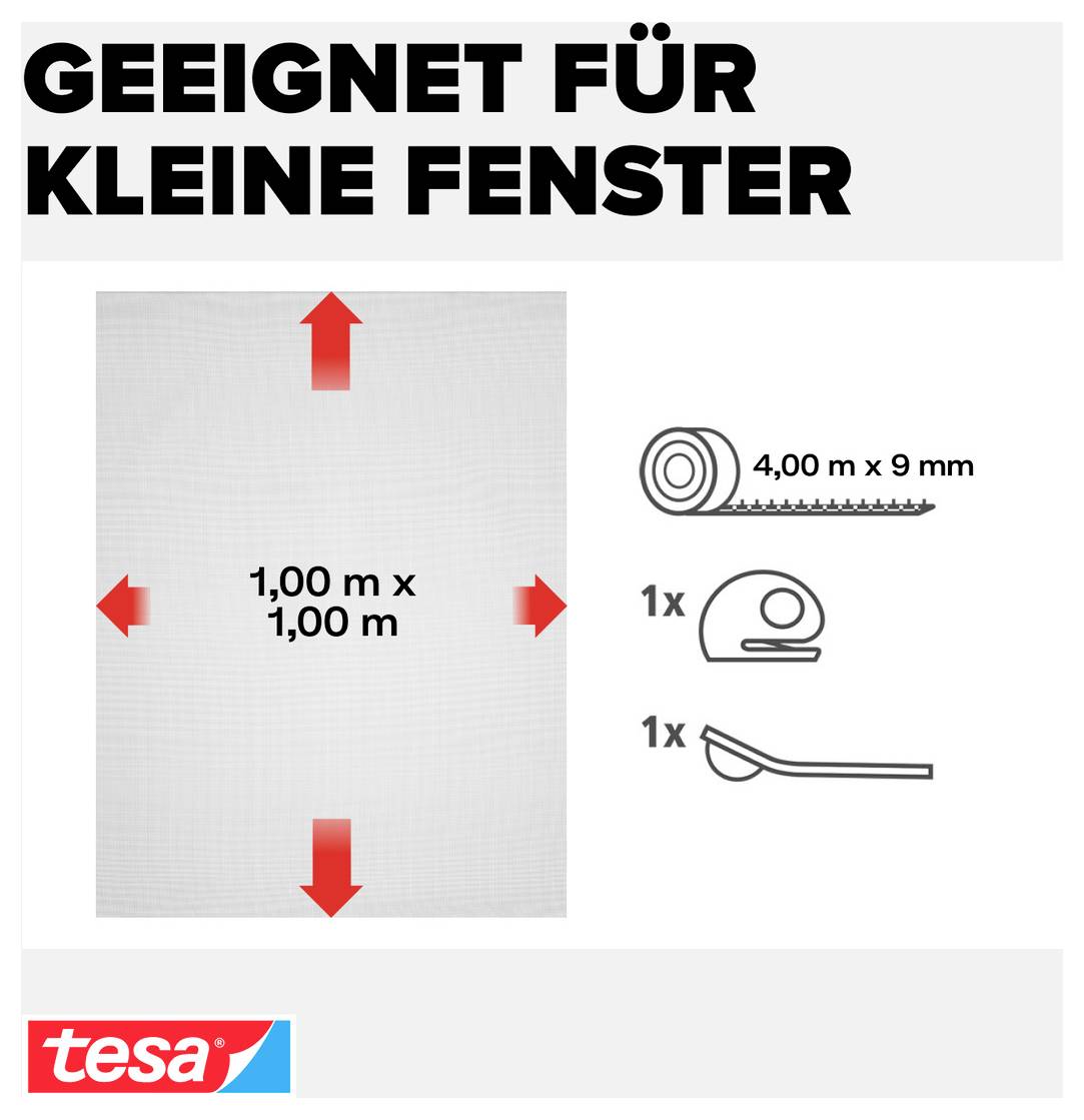 TESA COMFORT 55667-00020-00 Fliegengitter (B x H) 1000mm x 1000mm Weiß 1St.