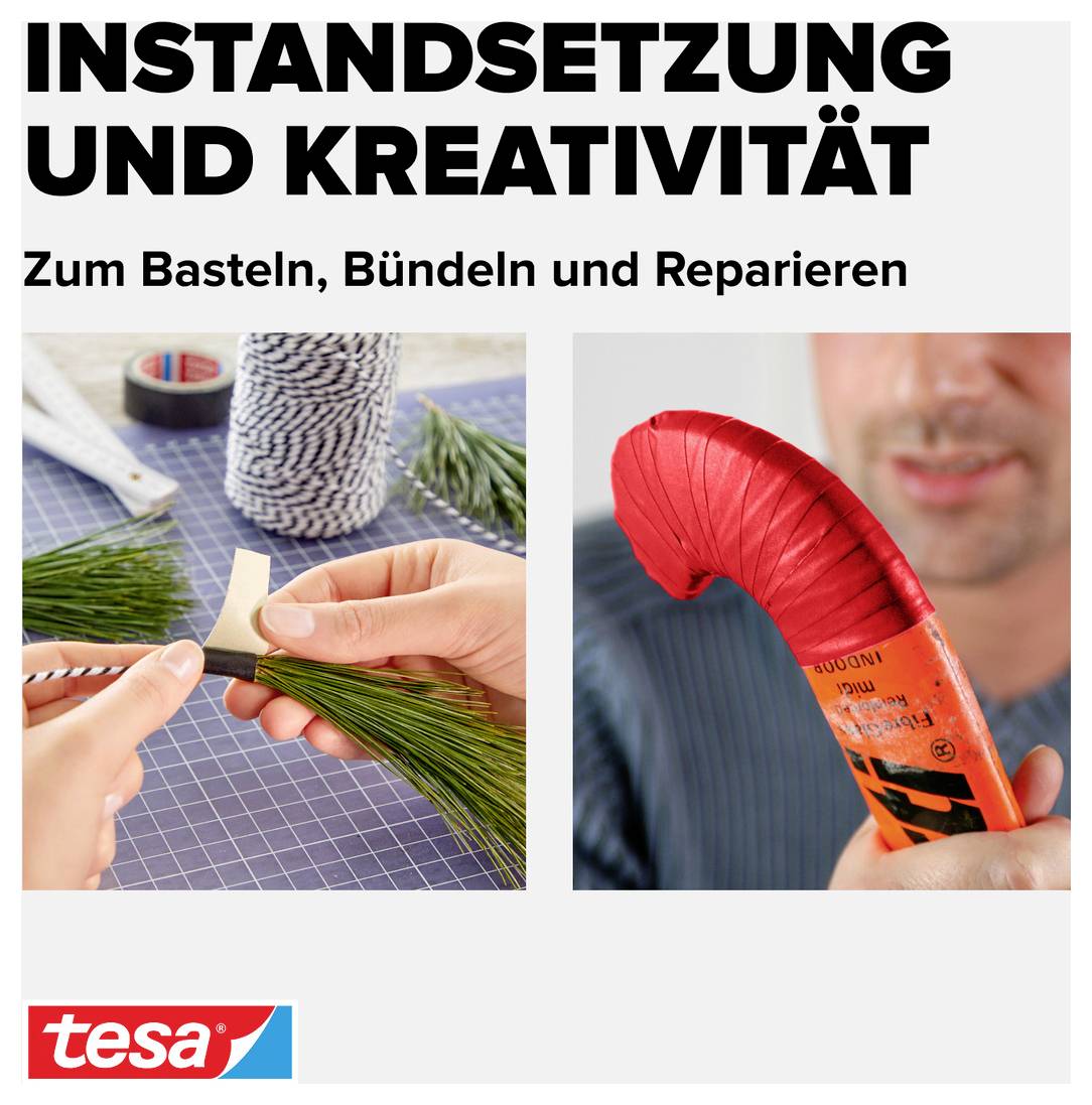 TESA PERFECT 57230-00004-02 Gewebeklebeband tesa® extra Power Rot (L x B) 50m x 19mm 1St.