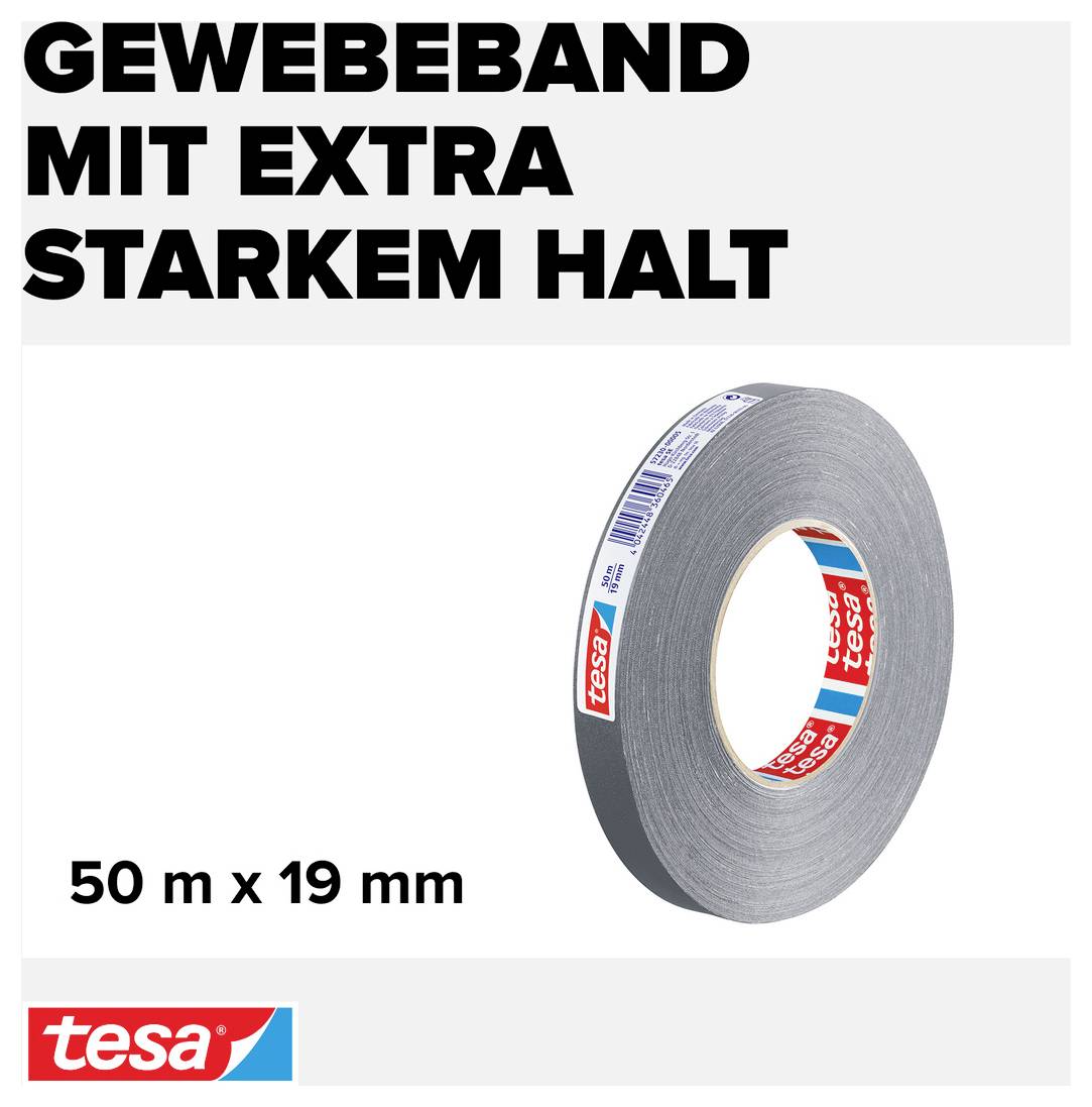 TESA PERFECT 57230-00005-02 Gewebeklebeband tesa® extra Power Grau (L x B) 50m x 19mm 1St.