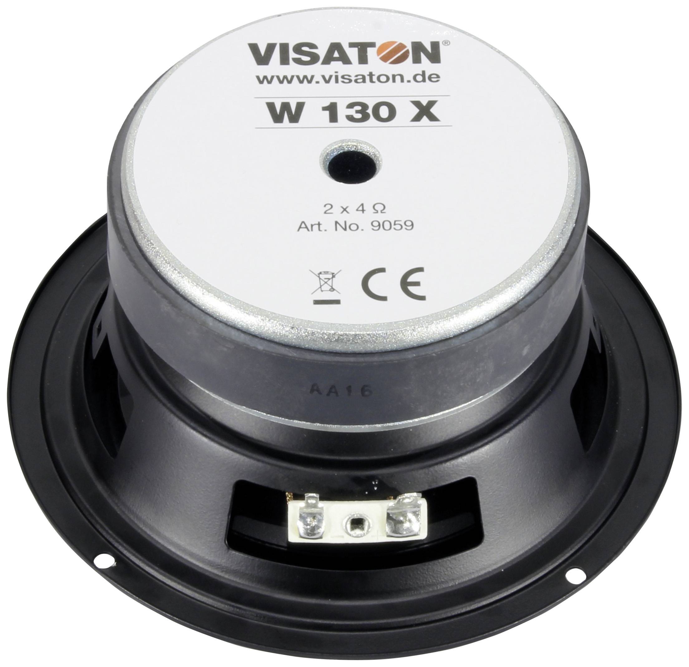 Visaton W 130 X - 2 x 4 Ohm 5 Zoll 13cm Tieftöner 60W 4Ω