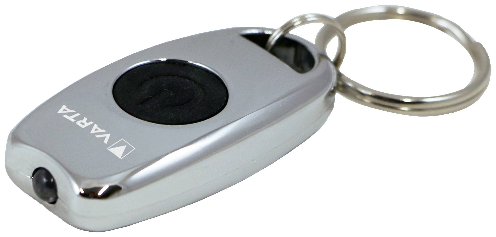 Varta Metal Key Chain Light LED Schlüsselleuchte mit Schlüsselanhänger batteriebetrieben 15lm 6h 37.6g
