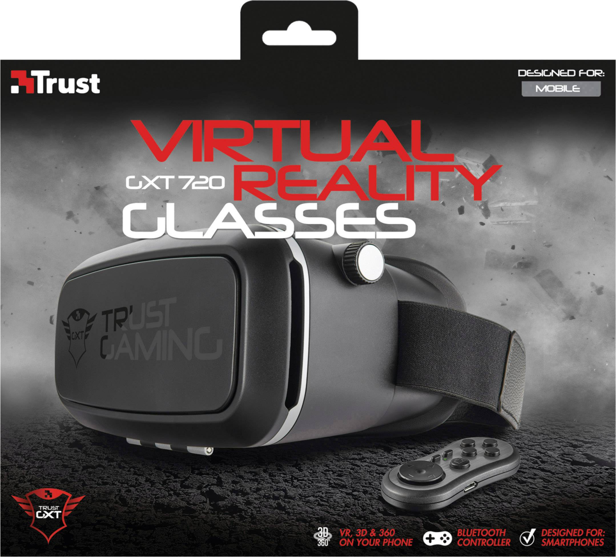 Trust GTX 720 3D Schwarz Virtual Reality Brille