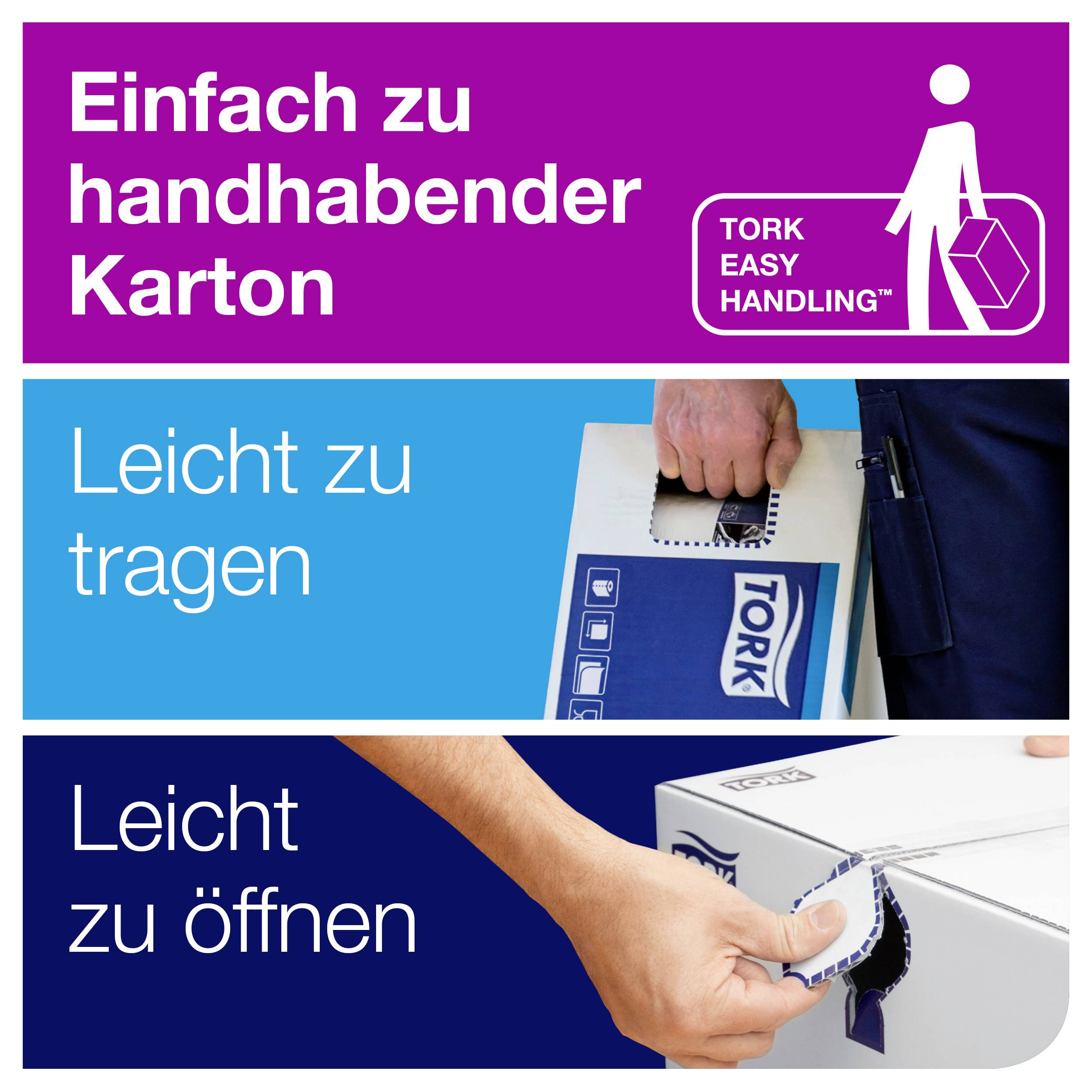 TORK 100278 Zickzack Premium Papierhandtücher (L x B) 23cm x 22.6cm Hochweiß 3000St.