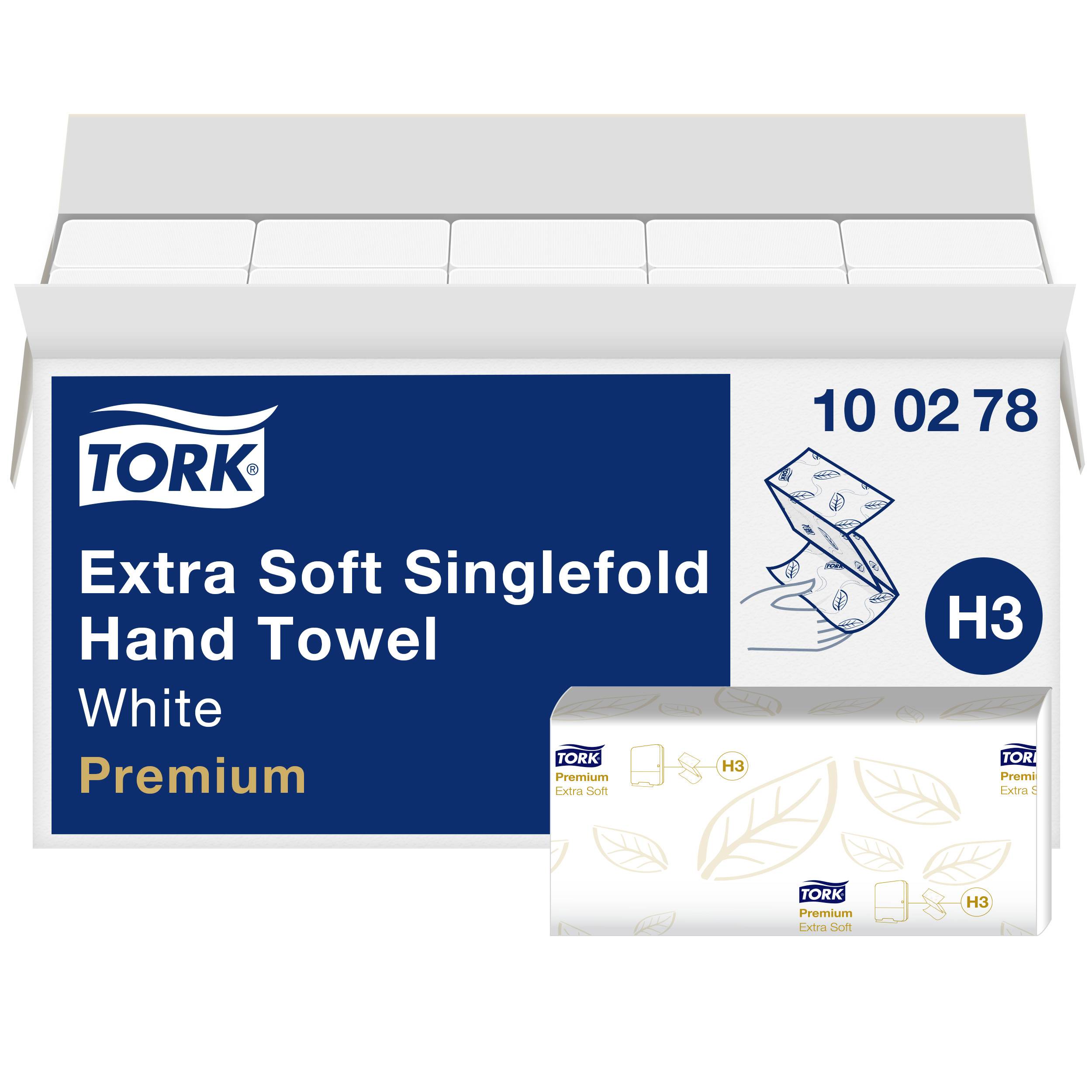 TORK 100278 Zickzack Premium Papierhandtücher (L x B) 23cm x 22.6cm Hochweiß 3000St.
