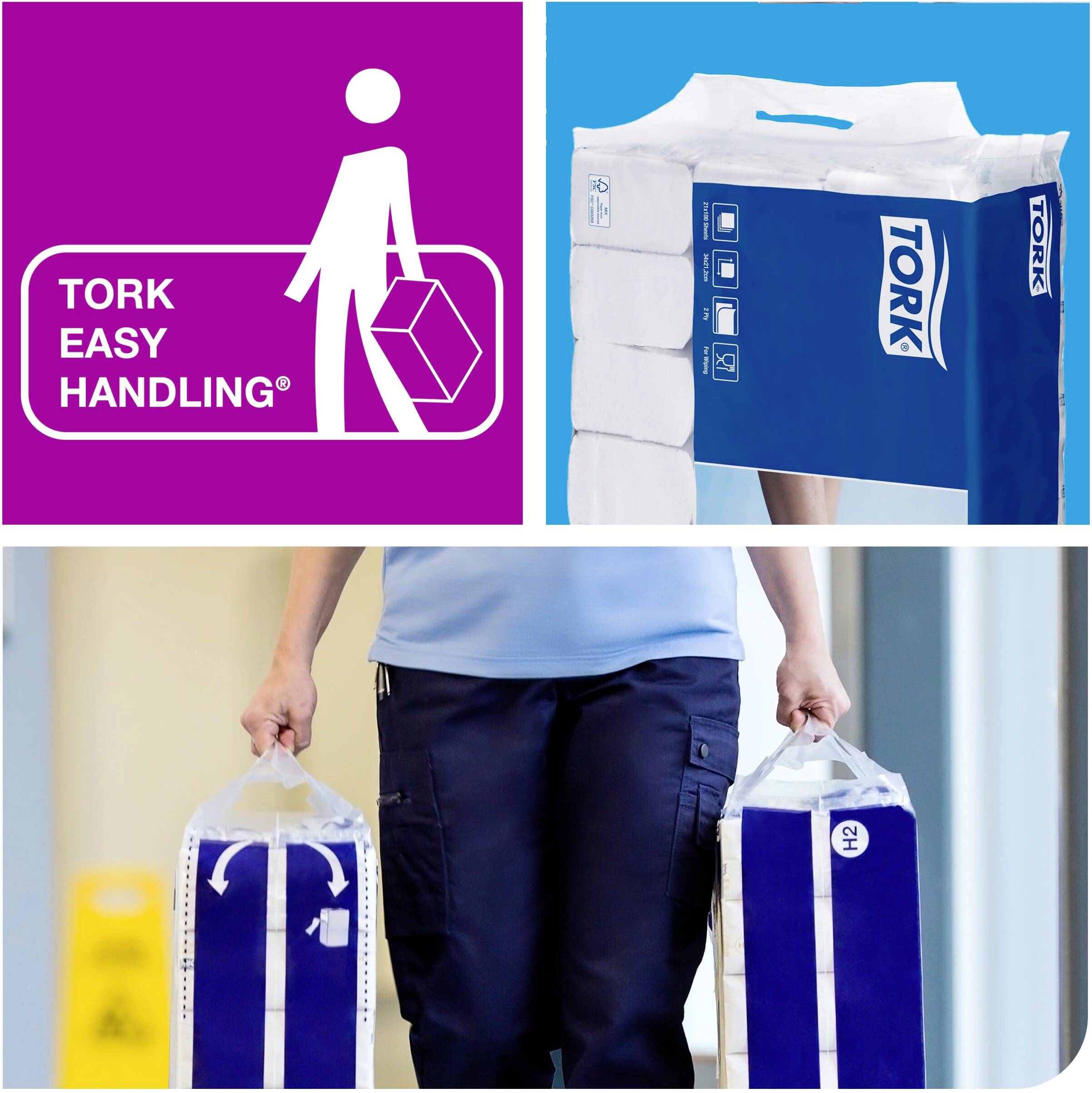 TORK 120289 Xpress Multifold Advanced Papierhandtücher (L x B) 25.5 cm x 21.2 cm Weiß 3780 St.