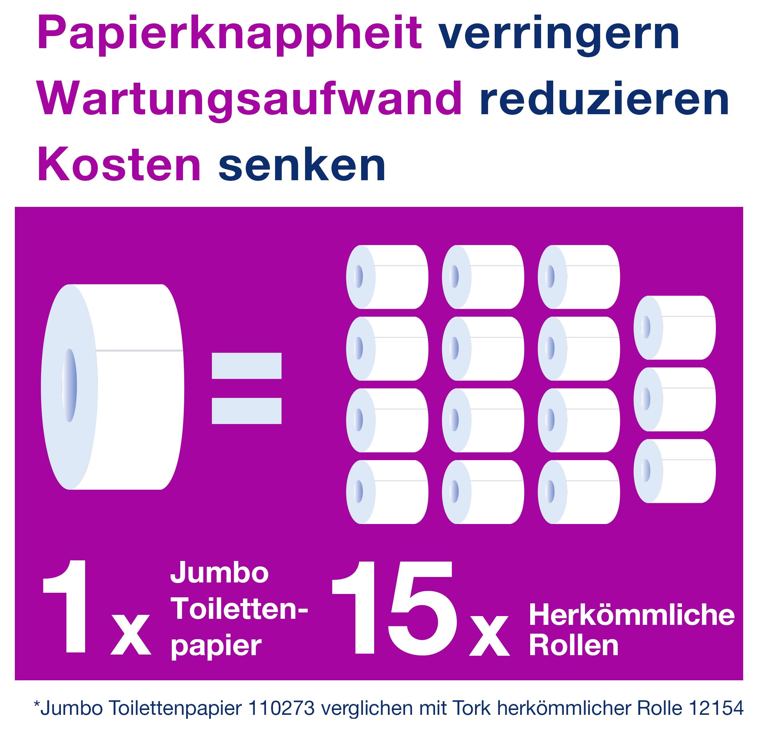 TORK Toilettenpapier Jumbo 120272 Weiß Anzahl der Lagen: 4 lagig 6 St.