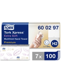 TORK 600297 Xpress Multifold Premium Papierhandtücher (L x B) 34cm x 21.2cm Weiß 2100St. TORK 600297 Xpress Multifold Premium Papierhandtücher (L x B) 34cm x 21.2cm Weiß 2100St.