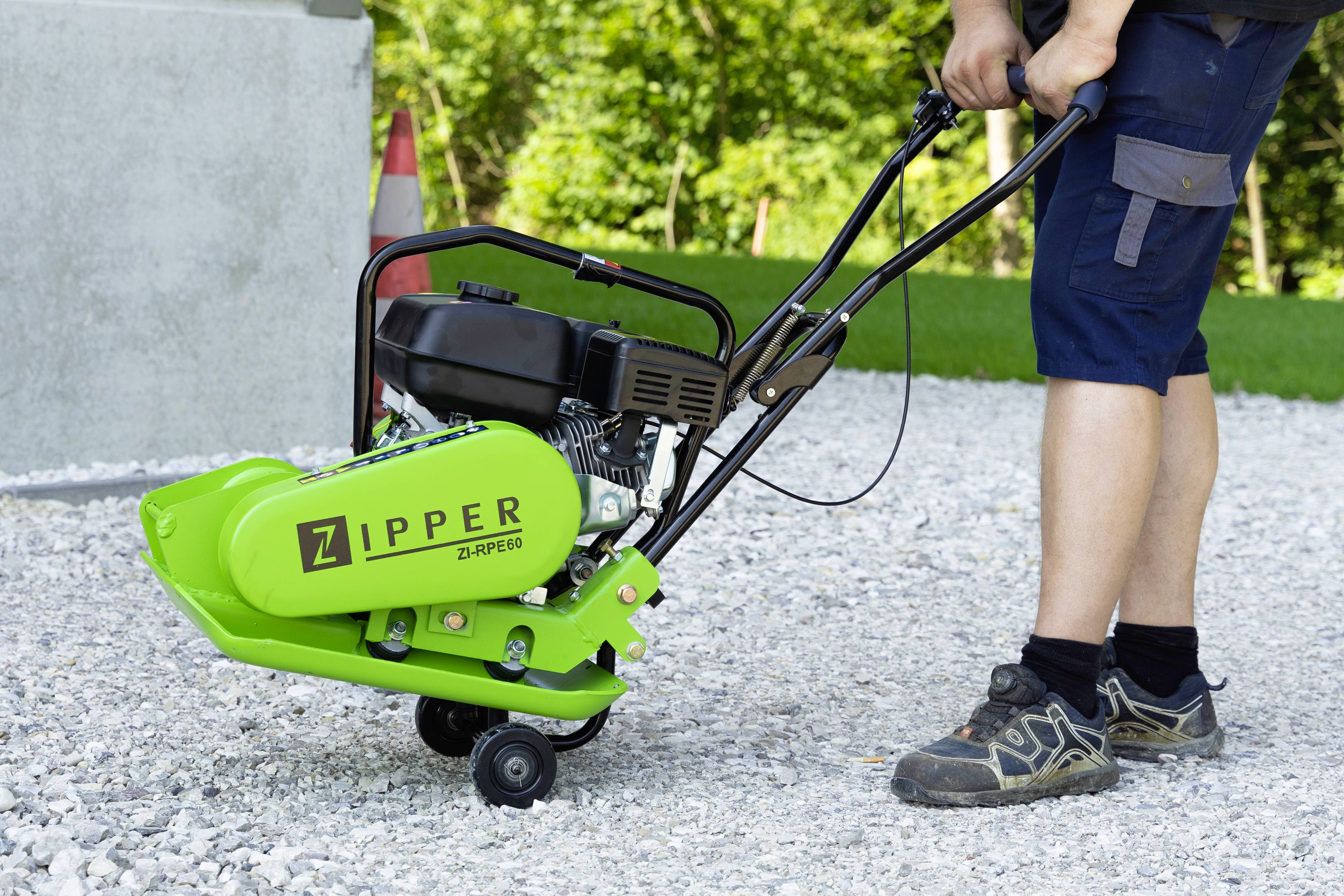 Zipper ZI-RPE60 Rüttelplatte 5600 vpm Plattengröße (fx) (L x B) 510 x 350mm