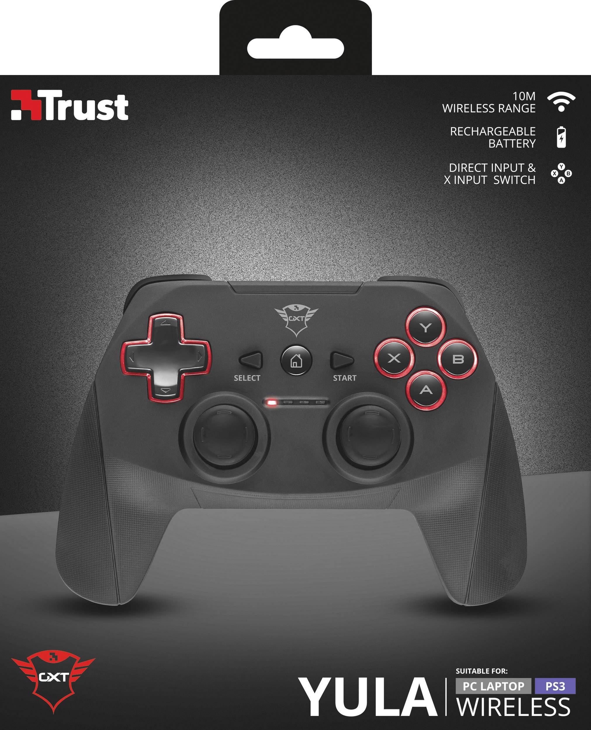 Trust GXT 545 Gamepad PC, PlayStation 3 Schwarz