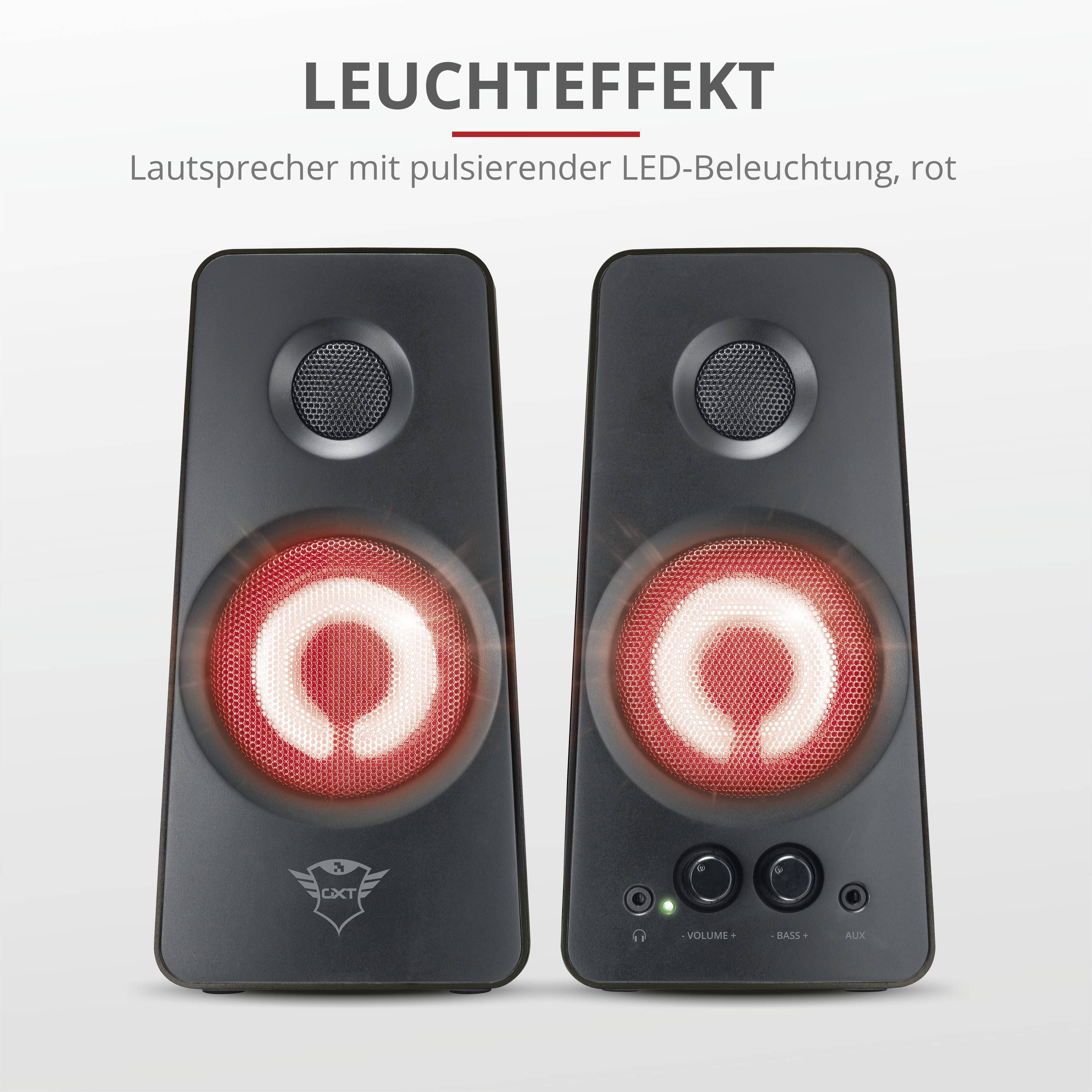 Trust GXT 608 2.0 PC-Lautsprecher Kabelgebunden 38 W Schwarz