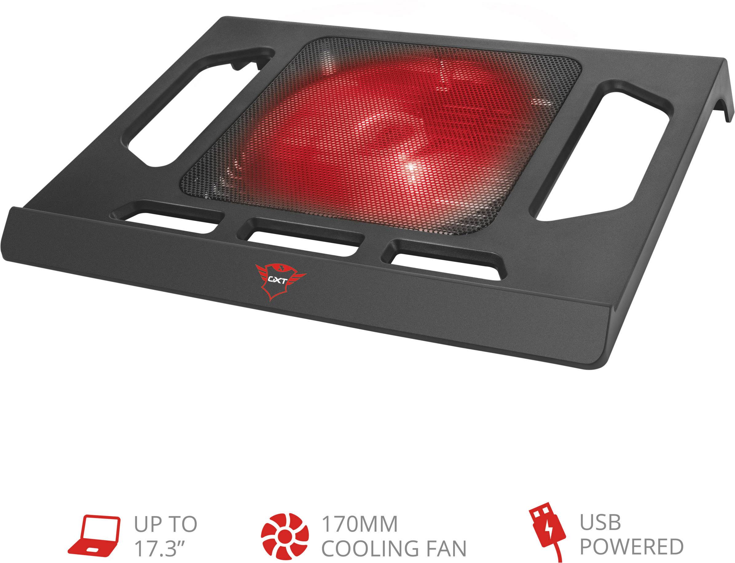 Trust GXT 220 Notebook-Ständer mit Kühlfunktion