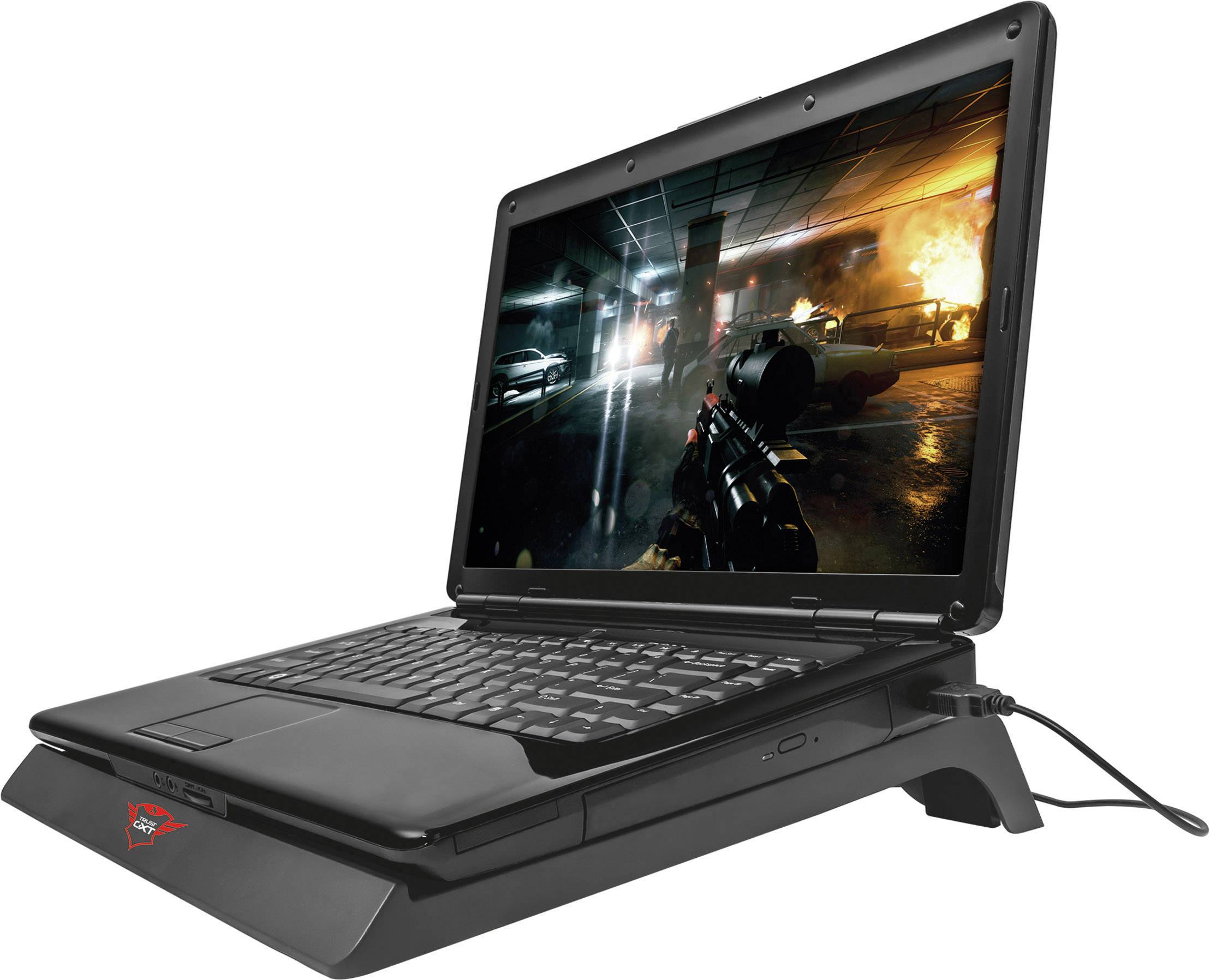Trust GXT 220 Notebook-Ständer mit Kühlfunktion