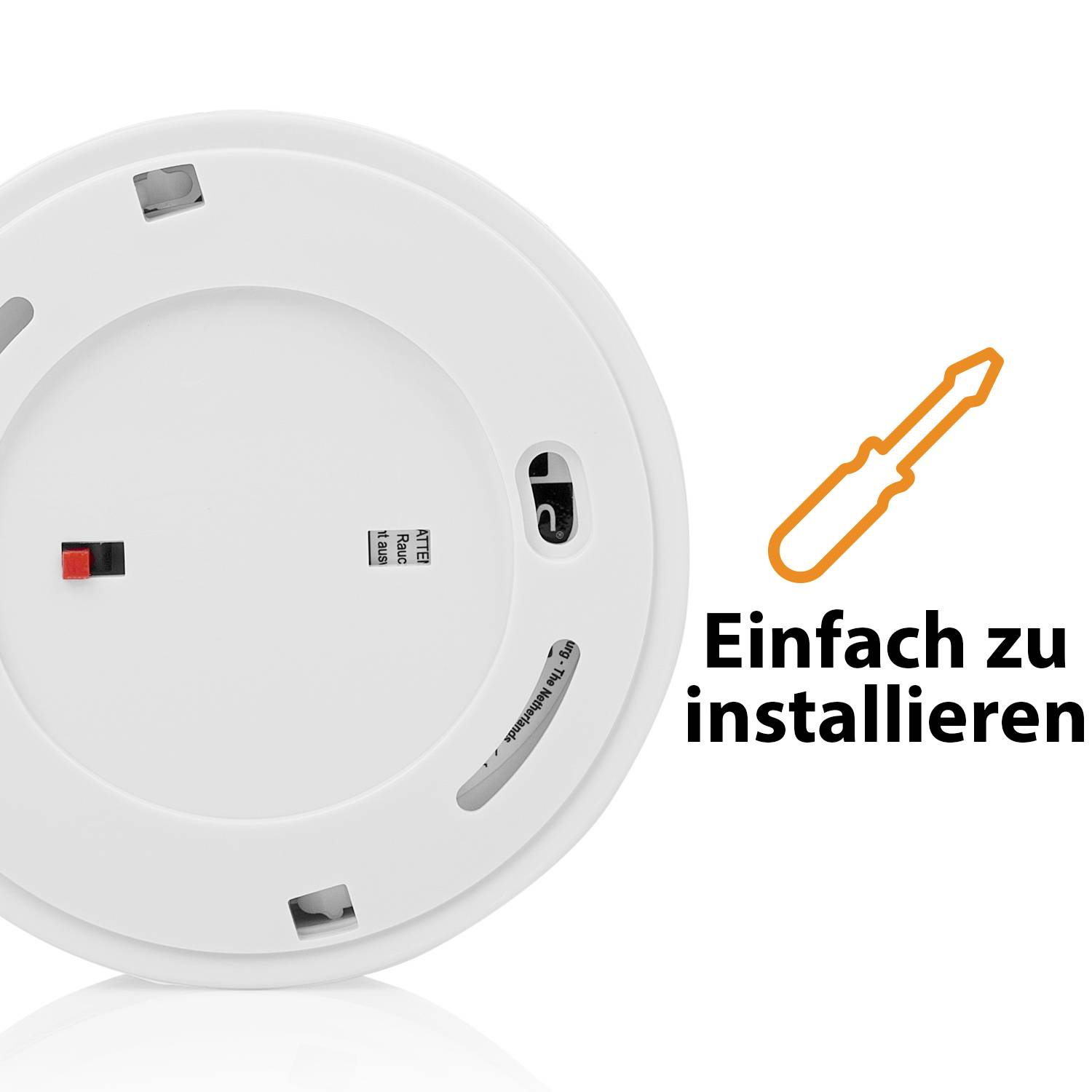 Smartwares RM520 Rauchwarnmelder inkl. 10 Jahres-Batterie batteriebetrieben