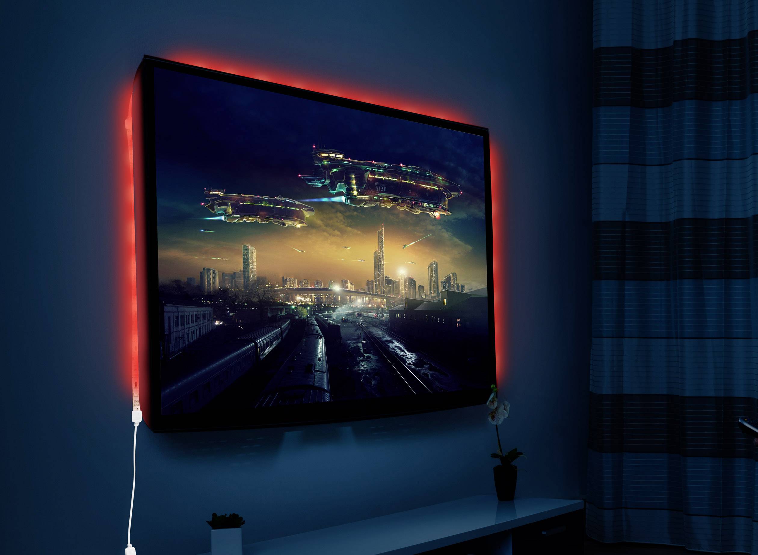 Renkforce LED-Streifen-Komplettset mit USB-Anschluss 5V 1.5m RGB