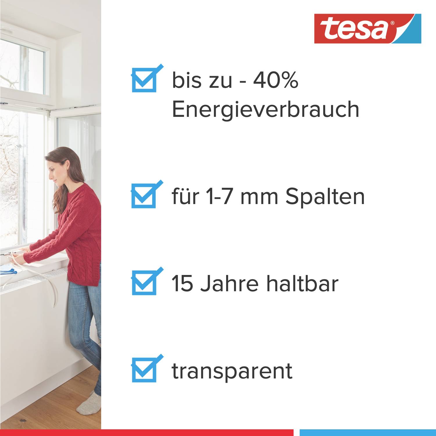 TESA PREMIUM FLEXIBLE 05417-00200-02 Dichtband tesamoll® Transparent (L x B) 6m x 9mm 1St.