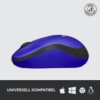 Logitech M220 Silent Maus Funk Optisch Blau 3 Tasten 1000 dpi Logitech M220 Silent Maus Funk Optisch Blau 3 Tasten 1000 dpi