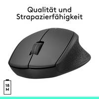 Logitech M330 Silent Plus Maus Funk Optisch Schwarz 3 Tasten 1000 dpi Logitech M330 Silent Plus Maus Funk Optisch Schwarz 3 Tasten 1000 dpi