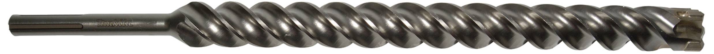 Metallschnecke mit spiralförmigen Rillen, die für Materialtransport in Maschinen verwendet wird.