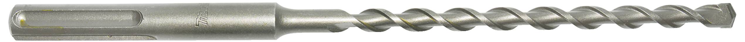 Ein metallischer Bohrer mit spiralförmigem Gewinde, verwendet zum Bohren von Löchern in Beton oder Mauerwerk.