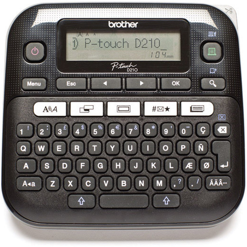 Brother P-touch D210 Beschriftungsgerät Geeignet für Schriftband: TZe 3.5 mm, 6 mm, 9 mm, 12 mm