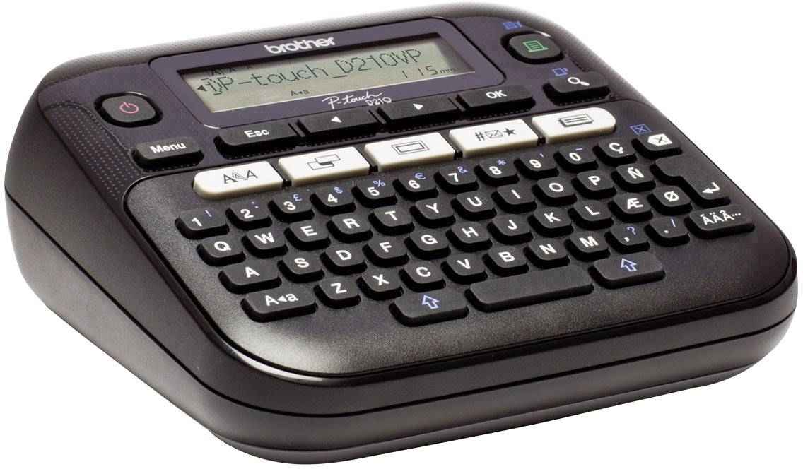 Brother P-touch D210 Beschriftungsgerät Geeignet für Schriftband: TZe 3.5 mm, 6 mm, 9 mm, 12 mm
