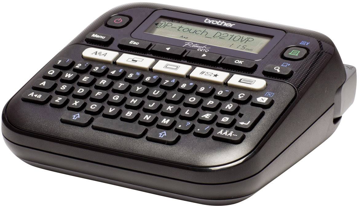 Brother P-touch D210VP Beschriftungsgerät Geeignet für Schriftband: TZe 3.5 mm, 6 mm, 9 mm, 12mm