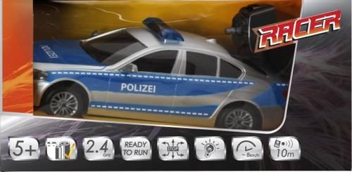33707673 Racer R/C Polizeiwagen mit Licht, 2.4GHZ 1:18 RC Modellauto