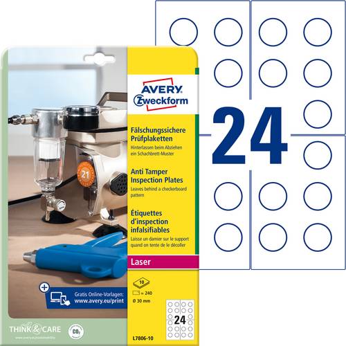 Avery-Zweckform L7806-10 Weiß 240St.