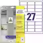 Avery-Zweckform L7874-20 Kraftkleber-Etiketten 63.5 x 29.6mm Papier Weiß 540 St. Permanent haftend, Stark haftend Avery-Zweckform L7874-20 Kraftkleber-Etiketten 63.5 x 29.6mm Papier Weiß 540 St. Permanent haftend, Stark haftend