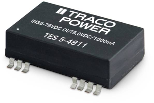 TracoPower TES 5-2422 DC/DC-Wandler, SMD 24 V/DC 5 V/DC 125 mA 5 W Anzahl Ausgänge: 2 x Inhalt 1 St