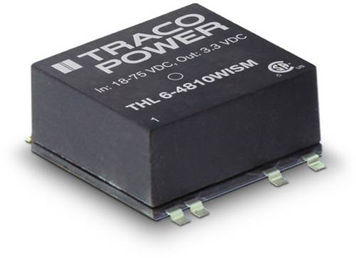 TracoPower THL 6-4810WISM DC/DC-Wandler, SMD 48 V/DC 3.3 V/DC 1.45 A 6 W Anzahl Ausgänge: 1 x Inhal