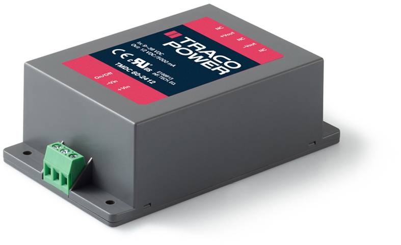 TracoPower TMDC 60-2412 DC/DC-Wandlermodul 24 V/DC 12 V/DC 5A 60W Anzahl Ausgänge: 1 x Inhalt 1St.