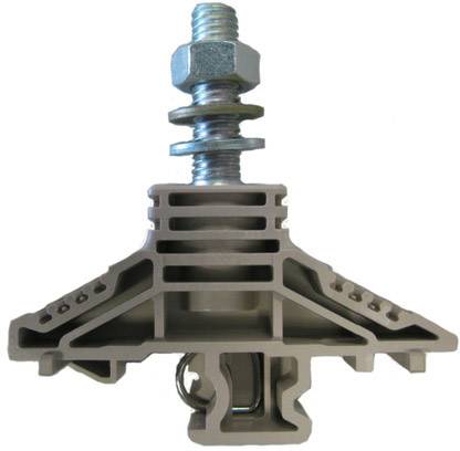 Weidmüller 1319060000 Durchgangsklemme Bolzenanschluss Dunkelbeige 25St.