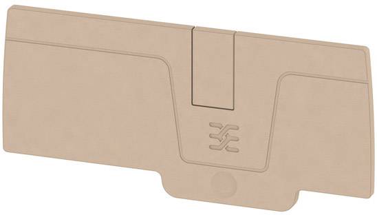 Braune Schutzhülle für ein technische Gerät mit Logo in der Mitte, rechteckige Form mit abgerundeten Ecken und einem Verschluss oben.