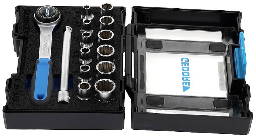 Gedore Steckschlüsselsatz metrisch 1/4" (6.3 mm) 14teilig 1815598