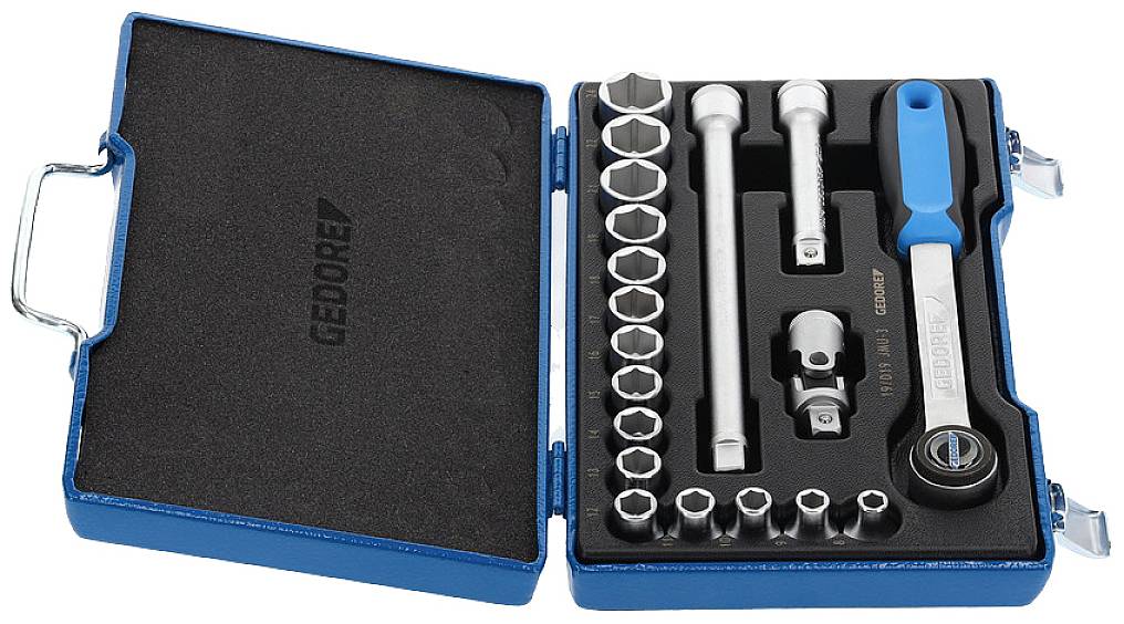 Gedore Steckschlüsselsatz metrisch 1/2" (12.5 mm) 17teilig 2682842