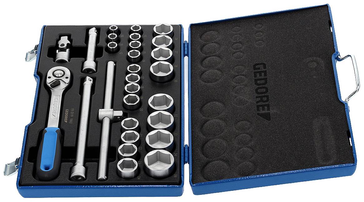 Gedore Steckschlüsselsatz metrisch 1/2" (12.5 mm) 28teilig 2682869