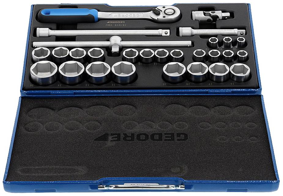 Gedore Steckschlüsselsatz metrisch 1/2" (12.5 mm) 28teilig 2682869