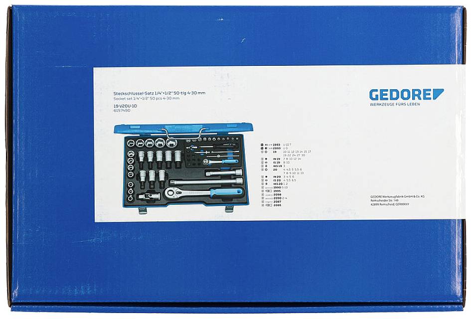 Gedore Steckschlüsselsatz 50teilig 6157490