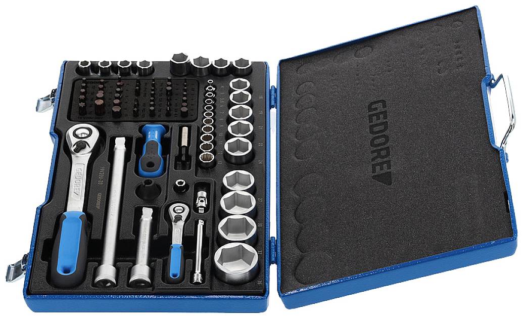 Gedore Steckschlüsselsatz metrisch 1/4" (6.3 mm), 1/2" (12.5 mm) 1550691