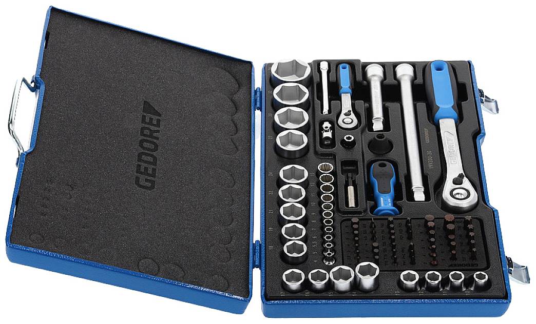 Gedore Steckschlüsselsatz metrisch 1/4" (6.3 mm), 1/2" (12.5 mm) 1550691