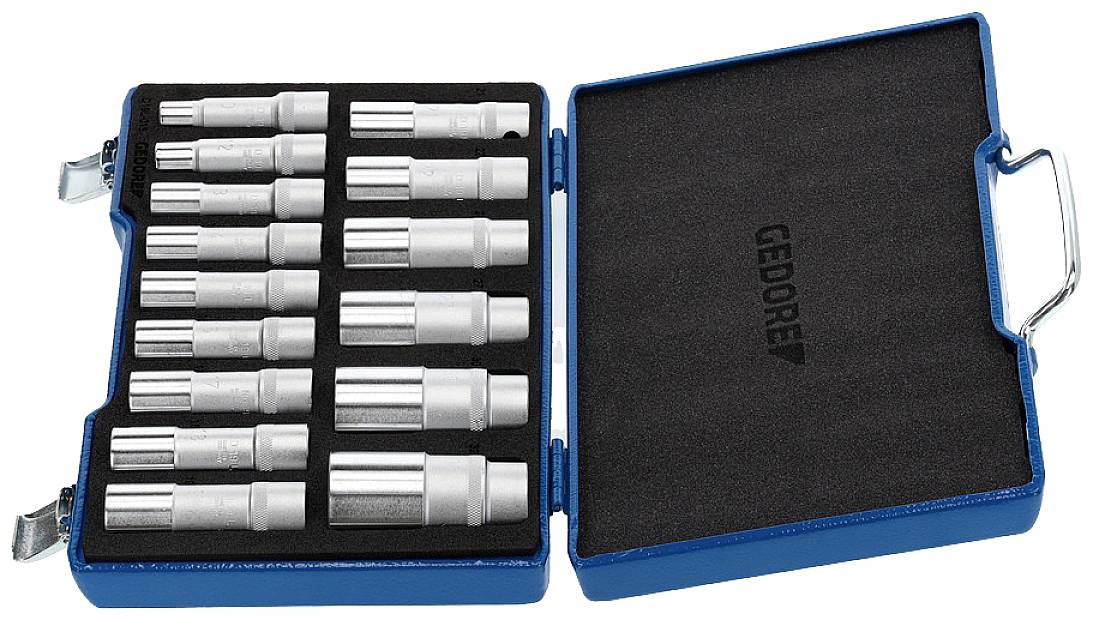 Gedore Steckschlüsselsatz metrisch 1/2" (12.5 mm) 15teilig 2190214