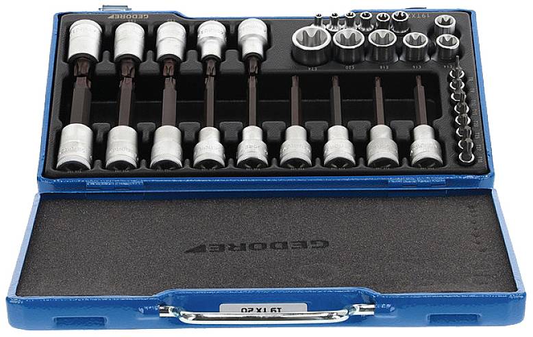 Gedore Steckschlüssel-Bit-Einsatz-Set 1/4" (6.3 mm), 1/2" (12.5 mm) 34teilig 6129440