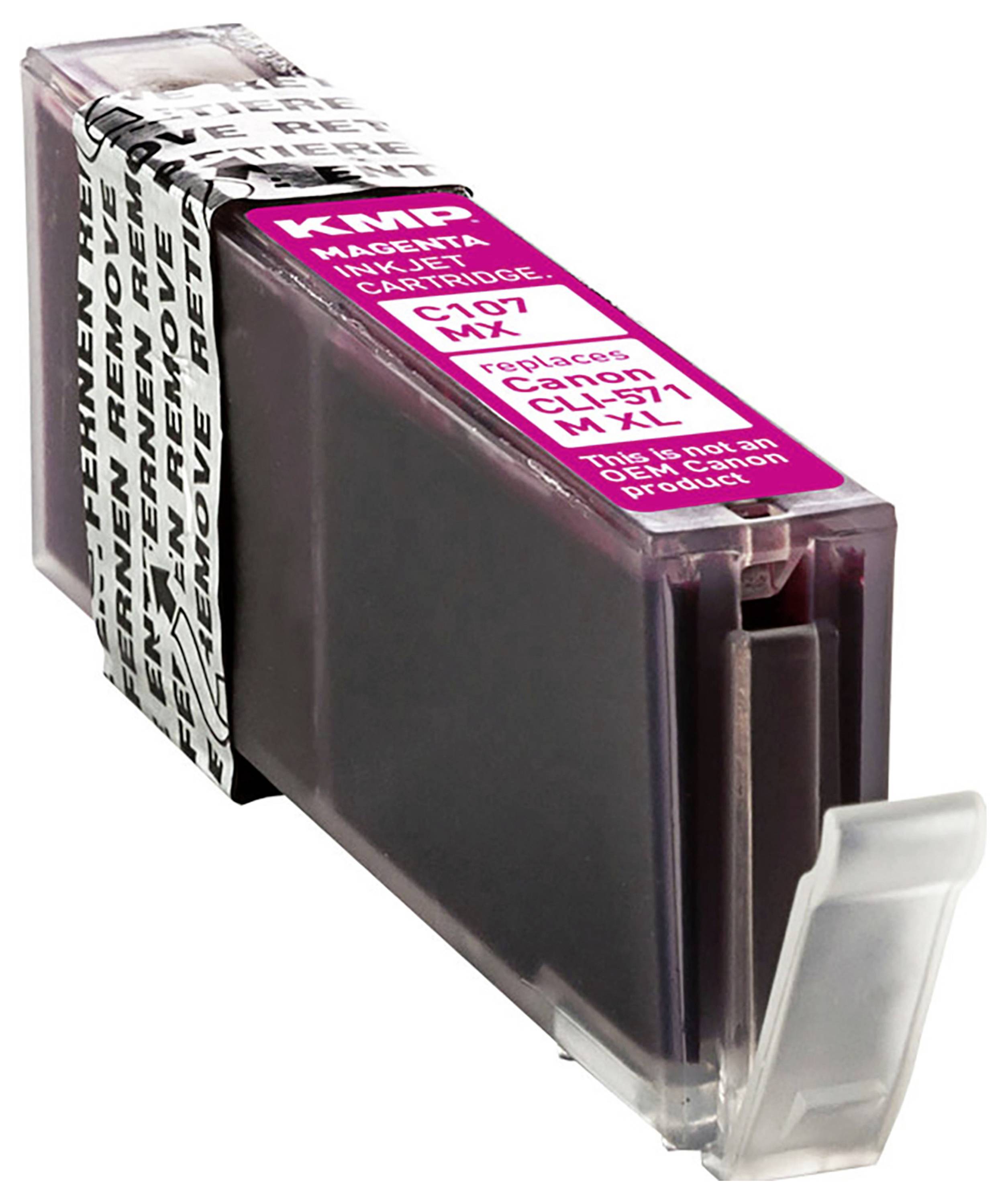 KMP Druckerpatrone ersetzt Canon CLI-571M XL Kompatibel Magenta C107MX 1569,0006