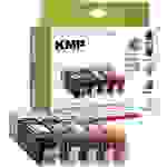 KMP Tinte ersetzt Canon PGI-570 XL, CLI-571 XL Kompatibel Kombi-Pack Schwarz, Photo Schwarz, Cyan