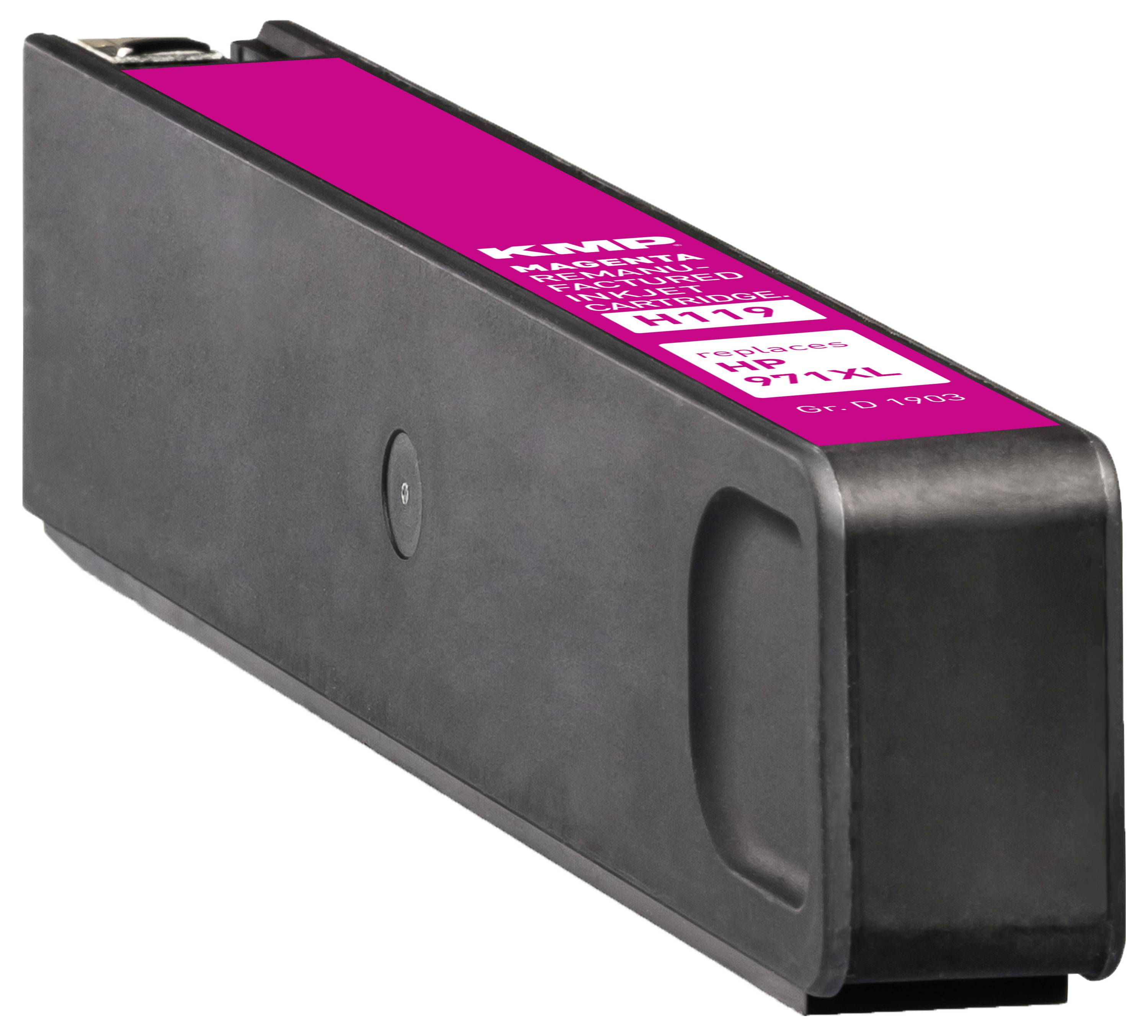 KMP Druckerpatrone ersetzt HP CN627AE (971XL) Kompatibel Magenta H119 1903,4006