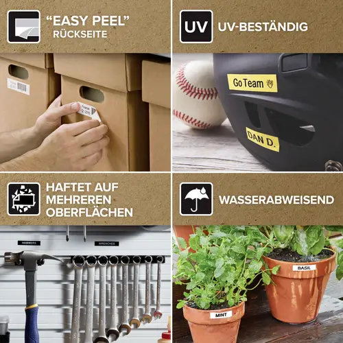 DYMO Schriftband D1 1978367 Vinyl Bandfarbe: Orange Schriftfarbe:Schwarz 12mm 3m DYMO Schriftband D1 1978367 Vinyl Bandfarbe: Orange Schriftfarbe:Schwarz 12mm 3m