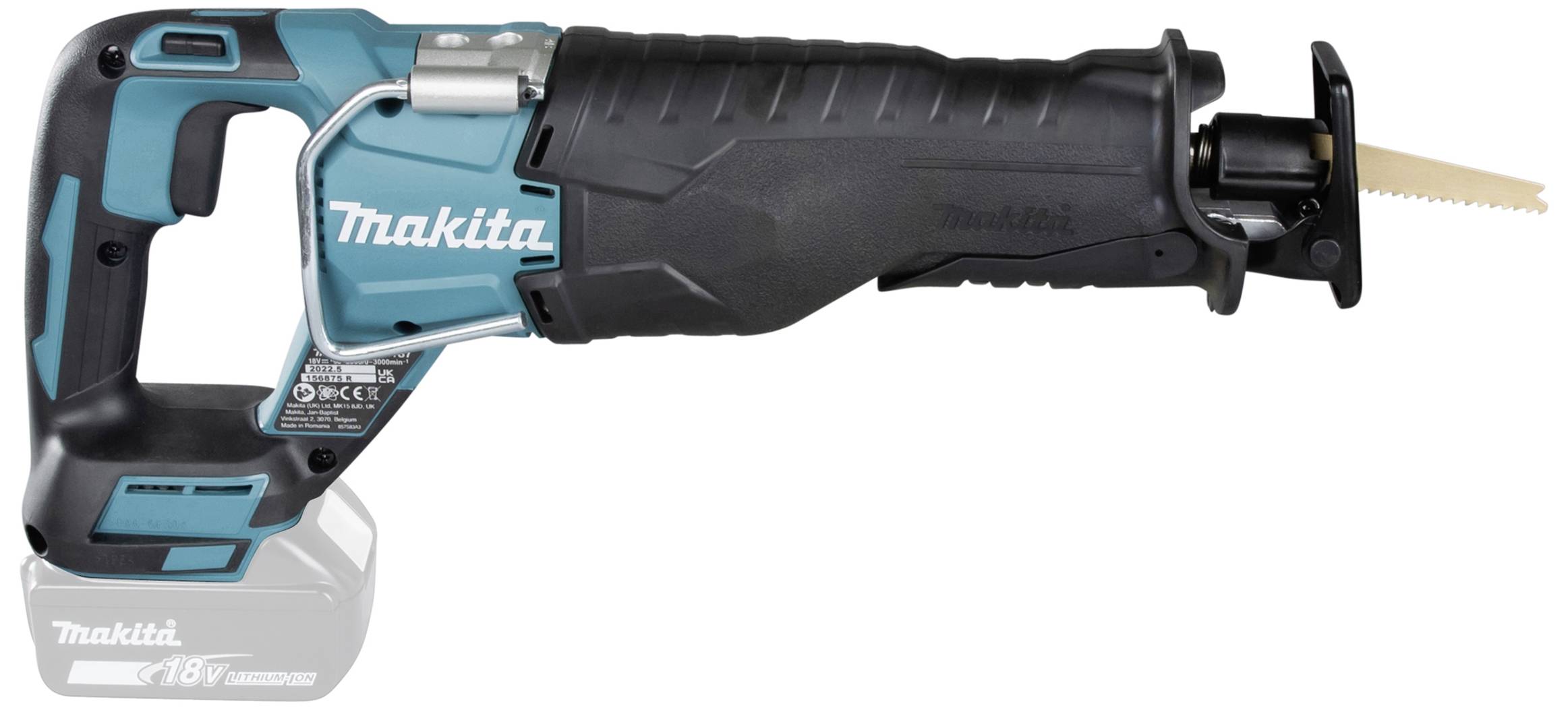 Makita Akku-Säbelsäge DJR187ZK ohne Akku, ohne Ladegerät 18V