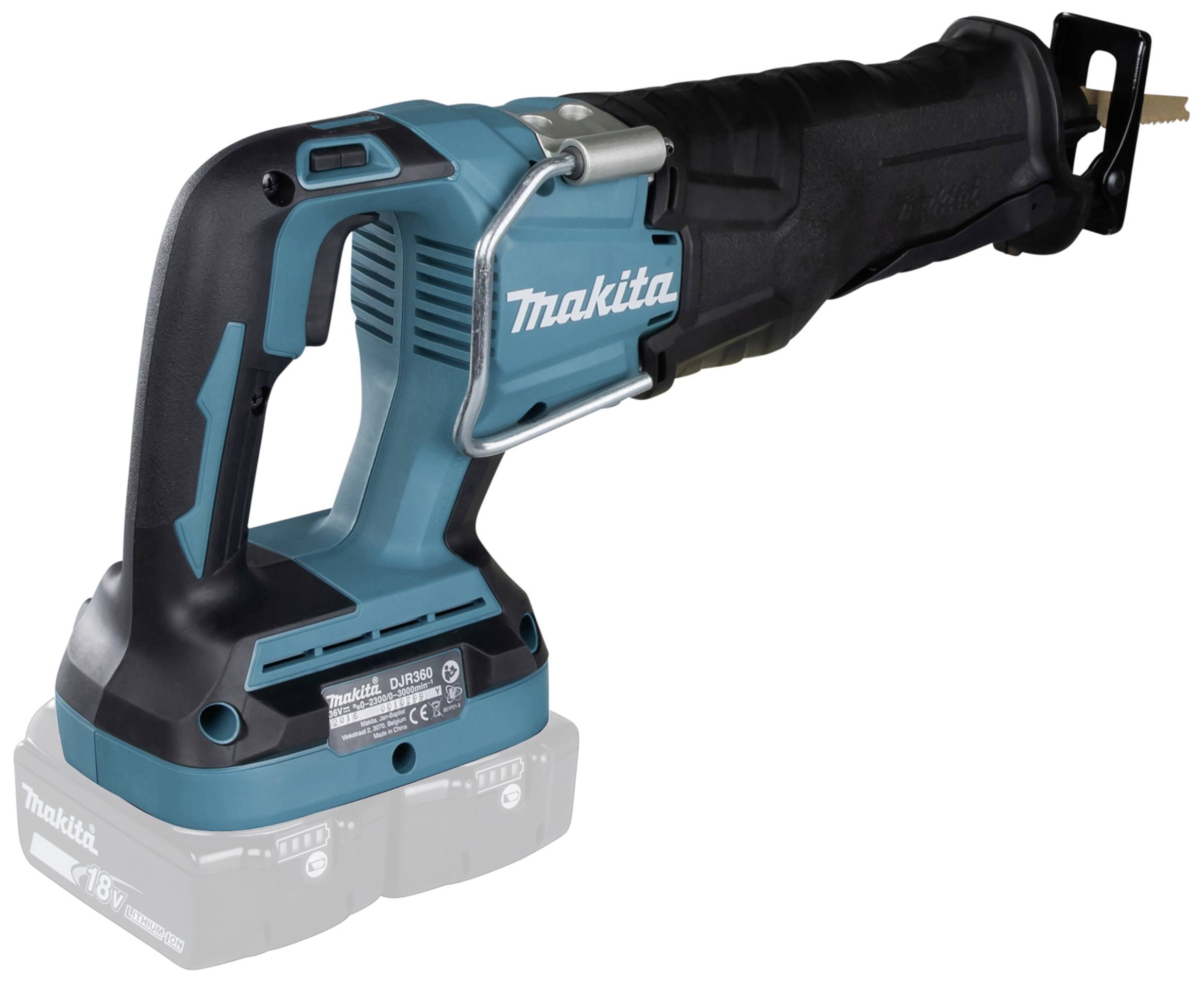 Makita Akku-Säbelsäge DJR360ZK ohne Akku 18V