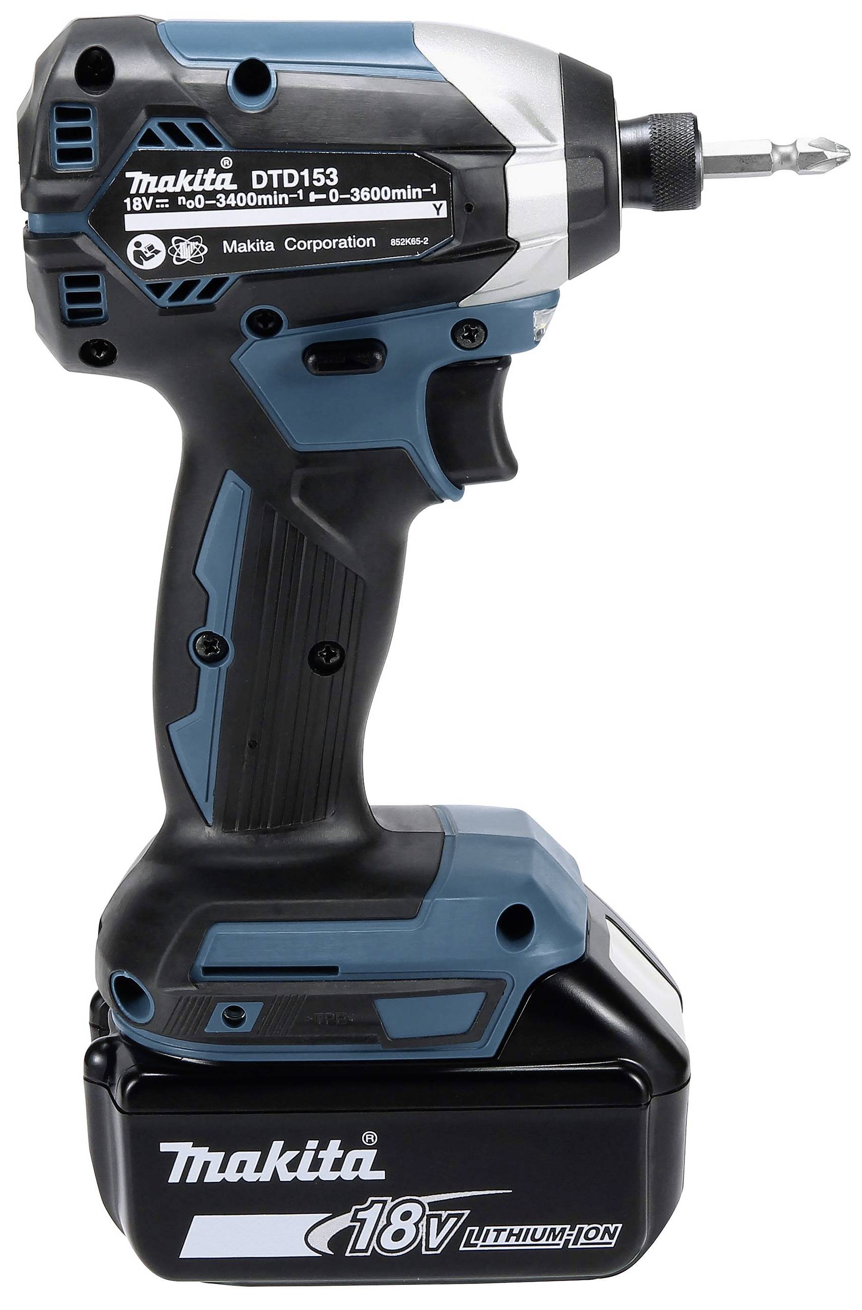 Makita DTD153RTJ Akku-Schlagschrauber 170 Nm 18V Anzahl mitgelieferte Akkus 1 5Ah Li-Ion inkl. Akku, inkl. Koffer